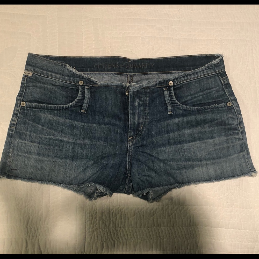 Rare Citizens of Humanity (CoH) Jean Cutt-off Shorts with Raw Waist Size: 28